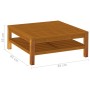 Mesa de centro de madera maciza de acacia 65x65x35 cm de vidaXL, Sofás modulares de exterior - Ref: Foro24-316292, Precio: 88...