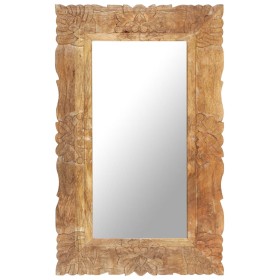 Solid mango wood mirror 80x50 cm by vidaXL, Mirrors - Ref: Foro24-321636, Price: 98,99 €, Discount: %