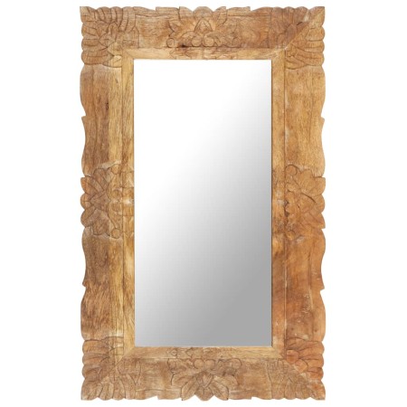 Solid mango wood mirror 80x50 cm by vidaXL, Mirrors - Ref: Foro24-321636, Price: 99,33 €, Discount: %