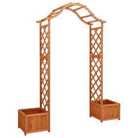 Garden pergola with solid fir wood planter by vidaXL, Pergolas, arches and garden trellises - Ref: Foro24-316388, Price: 133,...