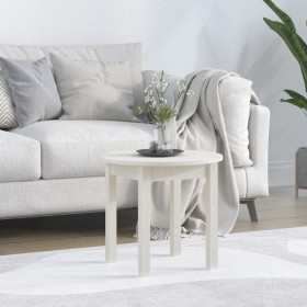 Solid white pine wood coffee table Ø 45x40 cm by vidaXL, Coffee table - Ref: Foro24-822333, Price: 35,80 €, Discount: %