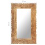 Solid mango wood mirror 80x50 cm by vidaXL, Mirrors - Ref: Foro24-321636, Price: 99,33 €, Discount: %