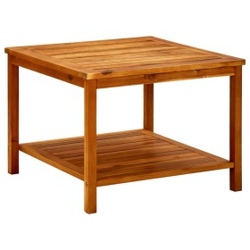 Mesa de centro de madera maciza de acacia 60x60x45 cm de vidaXL, Mesas de centro - Ref: Foro24-316403, Precio: 62,59 €, Descu...