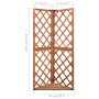 Corner trellis solid fir wood 50x50x145 cm by vidaXL, Pergolas, arches and garden trellises - Ref: Foro24-316407, Price: 75,4...