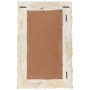 Espejo de madera maciza de mango blanco 80x50 cm de vidaXL, Espejos - Ref: Foro24-321633, Precio: 91,71 €, Descuento: %