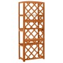 Trellis with shelves solid fir wood 55x30x140 cm by vidaXL, Pergolas, arches and garden trellises - Ref: Foro24-316409, Price...