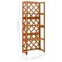 Trellis with shelves solid fir wood 55x30x140 cm by vidaXL, Pergolas, arches and garden trellises - Ref: Foro24-316409, Price...