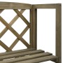 Gitter mit Einlegeböden massives Tannenholz grau 55x30x140 cm von vidaXL, Pergolen, Bögen und Gartenspaliere - Ref: Foro24-31...