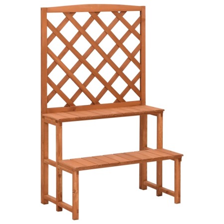 Soporte de plantas y enrejado madera de abeto 70x42x115 cm de vidaXL, Soportes para macetas - Ref: Foro24-316413, Precio: 39,...