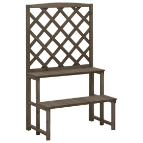 Plant support and trellis made of gray fir wood 70x42x115 cm by vidaXL, Pot stands - Ref: Foro24-316414, Price: 40,64 €, Disc...