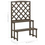 Plant support and trellis made of gray fir wood 70x42x115 cm by vidaXL, Pot stands - Ref: Foro24-316414, Price: 40,64 €, Disc...