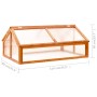 Brown spruce wood greenhouse 114x80x50 cm by vidaXL, Greenhouses - Ref: Foro24-316415, Price: 107,13 €, Discount: %