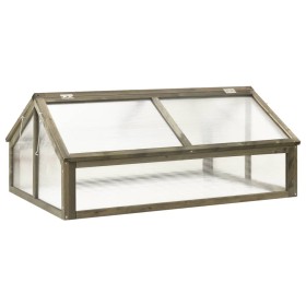 Gray fir wood greenhouse 114x80x50 cm by vidaXL, Greenhouses - Ref: Foro24-316416, Price: 111,99 €, Discount: %