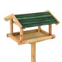 Comedero para pájaros con soporte madera de abeto 37x28x100 cm de vidaXL, Comederos para pájaros - Ref: Foro24-316418, Precio...