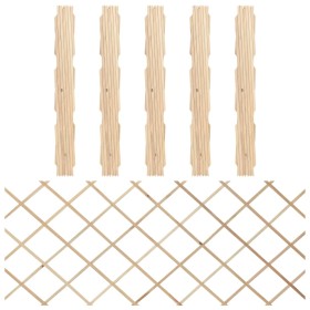 Trellis fences 5 pcs solid fir wood 180x80 cm by vidaXL, fence panels - Ref: Foro24-316422, Price: 26,00 €, Discount: %