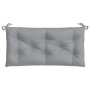 Cojín para banco de jardín tela gris 110x50x7 cm de vidaXL, Cojines para sillas y sofás - Ref: Foro24-316455, Precio: 23,99 €...