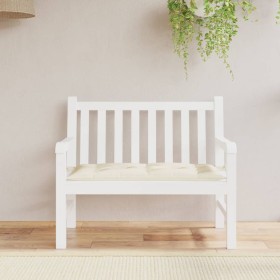 Garden bench cushion Oxford fabric cream white 110x50x7 cm by vidaXL, Cushions for chairs and sofas - Ref: Foro24-316456, Pri...