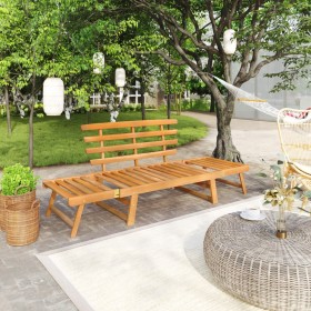 Garden bench 2 in 1 190 cm solid acacia wood by vidaXL, garden benches - Ref: Foro24-316471, Price: 164,99 €, Discount: %