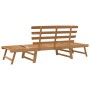 Banco de jardín 2 en 1 190 cm madera maciza acacia de vidaXL, Bancos de jardín - Ref: Foro24-316471, Precio: 164,15 €, Descue...