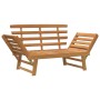 Banco de jardín 2 en 1 190 cm madera maciza acacia de vidaXL, Bancos de jardín - Ref: Foro24-316471, Precio: 164,15 €, Descue...