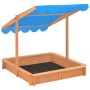 Sandbox with adjustable fir wood roof 115x115x115 cm by vidaXL, sandboxes - Ref: Foro24-316473, Price: 82,64 €, Discount: %