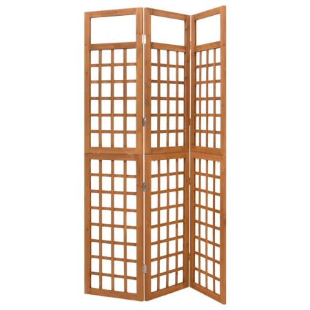 Folding screen/Trellis with 3 solid fir wood panels 121x180.5 cm by vidaXL, Room dividers - Ref: Foro24-316478, Price: 87,99 ...