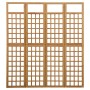 Screen/Trellis with 4 panels solid fir wood 161x180 cm by vidaXL, Room dividers - Ref: Foro24-316479, Price: 93,05 €, Discoun...