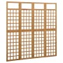 Screen/Trellis with 4 panels solid fir wood 161x180 cm by vidaXL, Room dividers - Ref: Foro24-316479, Price: 93,05 €, Discoun...