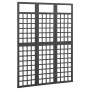 3-panel black fir wood screen/trellis 121x180 cm by vidaXL, Room dividers - Ref: Foro24-316482, Price: 71,01 €, Discount: %