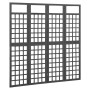 4-panel black fir wood screen/trellis 161x180 cm by vidaXL, Room dividers - Ref: Foro24-316483, Price: 95,92 €, Discount: %