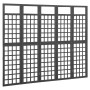 Folding screen/Lattice with 5 panels made of black fir wood 201.5x180 cm by vidaXL, Room dividers - Ref: Foro24-316484, Price...