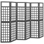 Screen/Trellis with 6 panels of black spruce wood 242.5x180 cm by vidaXL, Room dividers - Ref: Foro24-316485, Price: 129,62 €...