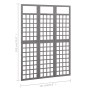 3-teiliger Paravent aus Tannenholz/Gitter grau 121x180 cm von vidaXL, Raumteiler - Ref: Foro24-316486, Preis: 87,19 €, Rabatt: %