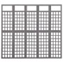 5-panel gray fir wood screen/trellis 201.5x180 cm by vidaXL, Room dividers - Ref: Foro24-316488, Price: 111,99 €, Discount: %