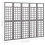 5-panel gray fir wood screen/trellis 201.5x180 cm by vidaXL, Room dividers - Ref: Foro24-316488, Price: 111,99 €, Discount: %