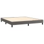 Boxspringbett mit grauer Kunstledermatratze 160x200 cm von vidaXL, Betten und Lattenroste - Ref: Foro24-3130671, Preis: 516,9...