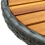 Couchtisch aus synthetischem Rattan und massivem Akazienholz, 60 cm von vidaXL, Gartentische - Ref: Foro24-316510, Preis: 56,...