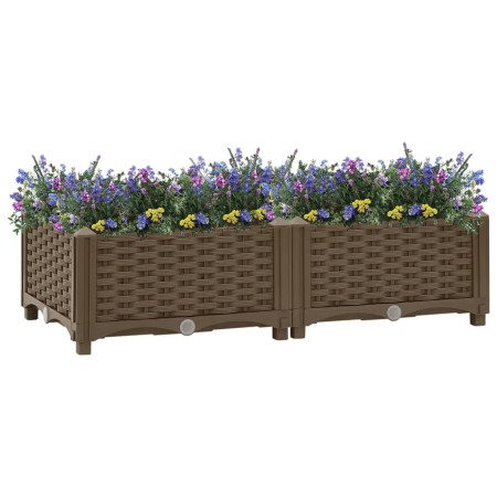 Blumenbeet 80x40x23 cm Polypropylen von vidaXL, Töpfe und Pflanzgefäße - Ref: Foro24-316512, Preis: 36,49 €, Rabatt: %