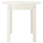 Mesa de centro de madera maciza de pino blanco Ø 45x40 cm de vidaXL, Mesas de centro - Ref: Foro24-822333, Precio: 37,76 €, D...