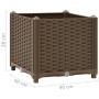 Planter box 40x40x38 cm polypropylene by vidaXL, Pots and planters - Ref: Foro24-316515, Price: 32,99 €, Discount: %