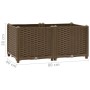 Flower bed 80x40x38 cm polypropylene by vidaXL, Pots and planters - Ref: Foro24-316516, Price: 50,41 €, Discount: %