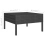 Set de muebles de jardín 9 pzas cojines ratán sintético negro de vidaXL, Conjuntos de jardín - Ref: Foro24-3094317, Precio: 5...