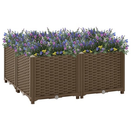 Blumenbeet aus Polypropylen 80x80x38 cm von vidaXL, Töpfe und Pflanzgefäße - Ref: Foro24-316525, Preis: 67,45 €, Rabatt: %