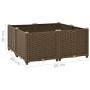 Arriate de polipropileno 80x80x38 cm de vidaXL, Maceteros y jardineras - Ref: Foro24-316525, Precio: 71,44 €, Descuento: %