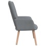 Sillón de relax con taburete tela gris claro de vidaXL, Sillones - Ref: Foro24-327930, Precio: 149,88 €, Descuento: %