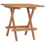 Mesa plegable de jardín madera maciza de teca 50x50x50 cm de vidaXL, Mesas de jardín - Ref: Foro24-315454, Precio: 51,99 €, D...