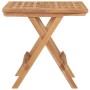 Mesa plegable de jardín madera maciza de teca 50x50x50 cm de vidaXL, Mesas de jardín - Ref: Foro24-315454, Precio: 51,99 €, D...