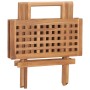 Mesa plegable de jardín madera maciza de teca 50x50x50 cm de vidaXL, Mesas de jardín - Ref: Foro24-315454, Precio: 51,99 €, D...