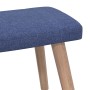 Relaxation chair with footrest blue fabric by vidaXL, Armchairs - Ref: Foro24-327934, Price: 128,99 €, Discount: %