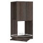 Drehschrank aus grauen und Sonoma-Spanplatten 34,5x34,5x75,5 cm von vidaXL, Bücherregale und Regale - Ref: Foro24-339561, Pre...